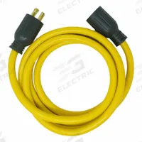 SOUTHWIRE Extension Cord: Outdoor Use, 10 ft Lg, Outlet, 1-15P, 10/4, STW, Yellow, Single Connector (MPN 65172740). Key specifications — Brand: SOUTHWIRE; Temperature Rating: -40 Degrees to 140 Degrees F; NEMA Plug Configuration: 1-15P.