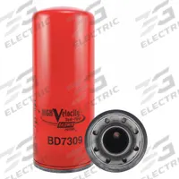 BALDWIN FILTERS Oil Filter: BD7309, LF9009, 2 1/4"-12 Thread Size, 11 7/16 in Overall Ht, Oil. Key specifications — Baldwin Interchange: BD7309; FleetGuard Interchange: LF9009; Brand: BALDWIN FILTERS; Compatible Vehicle Make: Cummins; Includes: Venturi-Type Cone; Media Material: Cellulose.