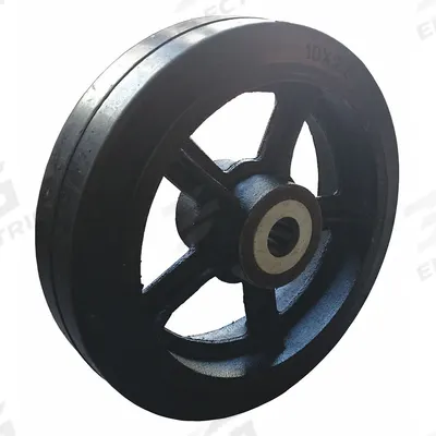 Dayton Wheel: 10 in Overall Ht, 10 in H x 2 1/2 in W, 10 in Overall Lg, Rubber - Hand Truck Wheels, Bearings, Brakes & Axles