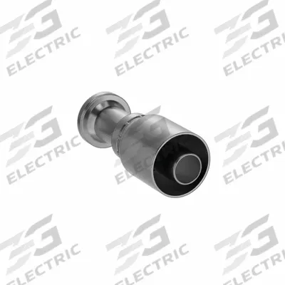 PARKER Hydraulic Crimp Fitting: Steel x Steel, Straight, -20 For Hose Dash Size - Crimp Hydraulic Hose Fittings with Flange Connection