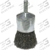 WEILER End Brush: Crimped Steel, 1 in Dia, 0.014 in Fill Dia, 1/4 in Shank (MPN 36248). Key specifications — Brand: WEILER.