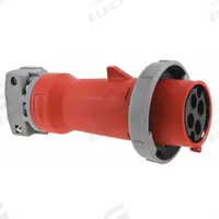 HUBBELL Pin and Sleeve Plug: Red, 250V DC/600V AC, Three Phase, 30 A, 3 Pole, 4 Wire, IEC Grounding (MPN HBL430P7WR). Key specifications — Brand: HUBBELL.