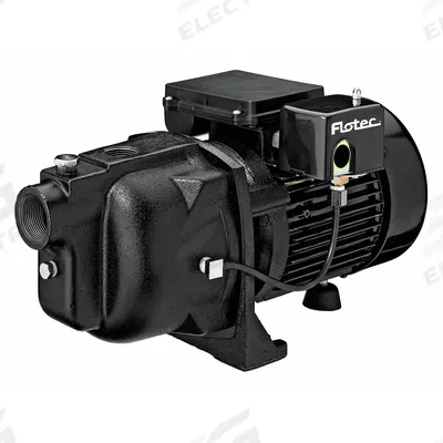 FLOTEC Shallow Well Jet Pump,Cast Iron,1/2HP: 1/2 hp HP, Single Phase, 115/230V AC - Shallow-Well Jet Pumps