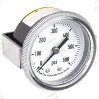 APPROVED VENDOR Panel-Mount Pressure Gauge: U-Clamp, 0 psi to 600 psi, 2 in Dial, 1/4 in NPT Male (MPN 4CEZ3). Key specifications — Accuracy: ±3-2-3%; Brand: APPROVED VENDOR; Vibration Resistance Properties: None; Gauge Wetted Parts: Brass / Bronze.