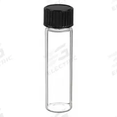 QORPAK Vial: 7.5 mL, Includes Closure, Phenolic, 17 mm Body Dia, Square, Colorless, Sample (MPN GLC-00987). Key specifications — Body Color: Colorless; Screw Closure Size: 15-425 mm; Brand: QORPAK; Bottom Shape: Square; Self-Standing: Self-Standing.
