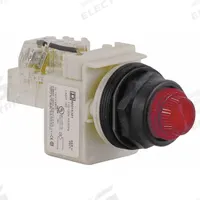 SCHNEIDER ELECTRIC Pilot Light: 30 mm Panel Mounting Size, Red, Incandescent, 9001SK Series (MPN 9001SKT1R31). Key specifications — Series: 9001SK; Brand: SCHNEIDER; Includes Push-To-Test: Push-To-Test Included.