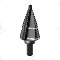 MILWAUKEE Step Drill Bit: 7/8" to 1-1/8", Black Oxide HSS, 3-Flats Shank (MPN 48-89-9209). Key specifications — attr1234936: Not Impact Rated.