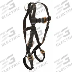 FALLTECH Fall Protection Harness: Arc Flash, 425 lb Wt Capacity, Vest Harness, Mating / Mating, 2XL (MPN 70512X). Key specifications — attr655461: 70512X; attr655464: FALLTECH; attr655505: Back; attr655506: General Use; attr655507: Black; attr655508: Nomex; attr655510: No; attr655511: Construction.