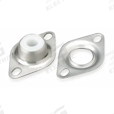 DAYTON 2 Bolt Flange Bearing: 2 Bolt, 1 in Bore, 4 3/8 in Overall Lg - Stamped Steel Flange-Mount Plain Bearings