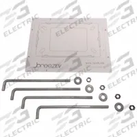 BREEZ-EV EV Charger Pedestal Anchor Kit: Compatible with 794L34/794L35, 10 in Dp, 3 in Ht, 3 in Wd (MPN EVC-L2-ACC-ANCHOR KIT WET)