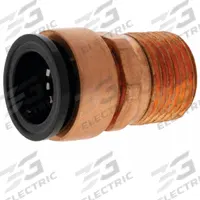 NIBCO Push-Fit Adapter Fitting: 3/4 in OD x 3/4 in Pipe Size, Push-to-Connect x MNPT, Copper (MPN 9030950P). Key specifications — Brand: NIBCO.