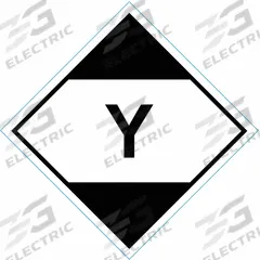STRANCO INC DOT Handling Label: Message, 4 1/2 in x 4 1/2 in, 4 1/2 in Label Wd, Paper, 500 PK (MPN HMSL-450Y-P500). Key specifications — Message: Y; Background Color: Black; Brand: STRANCO INC.