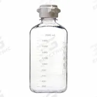 Plastic Lab Media & Roller Bottles - Plastic Lab Media Bottles: PETG, 67.63 fl oz Capacity - oz (MPN 137-6511-FLS). Key specifications — Graduated: Yes; Closure Type: Screw-On; Body Color: Colorless; Brand: APPROVED VENDOR.