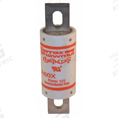 MERSEN Semiconductor Fuse: A60X Series, Fast-Acting, 350 A, 600 V AC - Fast-Acting Bolt-On Fuses