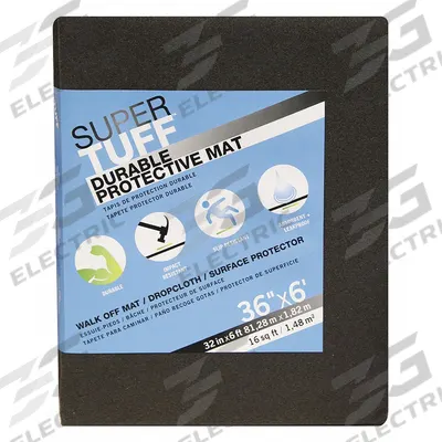 TRIMACO Leakproof and Slip Resistant Drop Cloth: Extra Heavy Duty, PET, 100 mil Thick - Slip-Resistant Drop Cloths