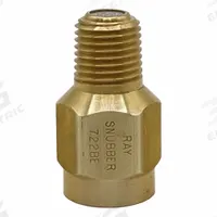 RAY Pressure Gauge Snubber: Brass, Filter, Brass NPT, 5,000 psi Max. Pressure, 0 Pistons, Oil/Water (MPN 722BE). Key specifications — Snubber Type: Filter; Connection Type: NPT; Brand: RAY; Material: Brass; Compatible Liquids and Gases: Oil.