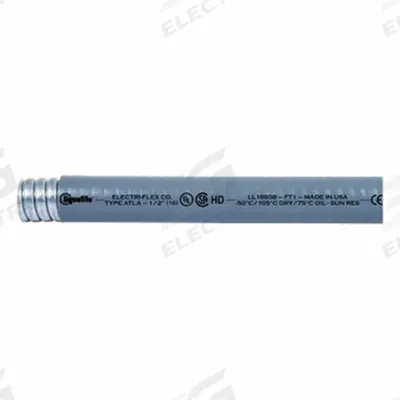 LIQUATITE Conduit: 2 in Trade Size, Gray, 25 ft Nominal Lg - Extreme Temperature Liquid-Tight Flexible Metal Conduit