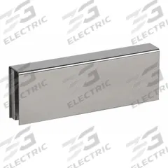 RUTHERFORD Glass Door Bracket: 1 5/8 in Lg, 1 in Wd, 7 1/4 in Ht, Stainless Steel (MPN GB7112 32). Key specifications — Brand: RUTHERFORD.