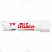 MILWAUKEE Hole Saw: 11/16 in Saw Dia., 3.5 Teeth per Inch, 1 5/8 in Max. Cutting Dp, Bi-Metal (MPN 49-56-9604). Key specifications — attr1098070: 3.5; attr1098087: MILWAUKEE; attr1098073: 1/2"-20.