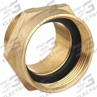 MOON AMERICAN Fire Hose Adapter: 2 1/2 in Compatible Pipe Size, NH X NPT, Straight, Brass, Hex, Cast (MPN 357-2522561). Key specifications — attr660750: NH X NPT; attr660755: 2-1/2 in x 2-1/2 in.