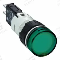 SCHNEIDER ELECTRIC Pilot Light: 16 mm Panel Mounting Size, Green, LED, XB6 Series (MPN XB6AV3BB). Key specifications — Series: XB6; Brand: SCHNEIDER; Includes Push-To-Test: No Push-To-Test Included.