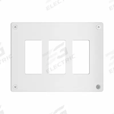 LEGRAND Wall Plate: Decorator-Rocker, 3 Gang, White - Tamper-Resistant Wall Plates