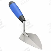 WESTWARD Philadelphia Trowel: Blade Material Carbon Steel, Blade Shape Point, 2 3/4 in Blade Wd (MPN 13P523). Key specifications — attr1008691: ErgoSoft; attr1016301: Concrete; attr1005001: WESTWARD; attr1008687: Point; attr1008692: Ergonomic; attr1008688: Carbon Steel; attr1008689: Durable; attr1005002: Philadelphia Trowel.