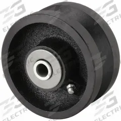 APPROVED VENDOR Track Wheel: 6 in Wheel Dia., 2 1/2 in Wheel Wd, 900 lb Load Capacity, Iron, Roller (MPN 1NWC1). Key specifications — attr1099880: Yes; attr1099886: Black; attr1099891: APPROVED VENDOR.