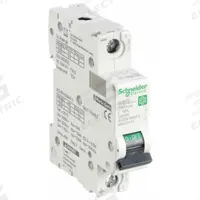 SCHNEIDER IEC Supplementary Protector: 10 A Amps, 250V DC, 5kA at 250V DC, Screw Clamp, C60H-DC, C (MPN M9U21110). Key specifications — Brand: SCHNEIDER; Terminal Connection: Screw Clamp; DC Voltage Rating: 250V DC; Max. AIR Rating: 5kA at 250V DC; Series: C60H-DC; AC Voltage Rating: Not Rated; Curve Type: C.