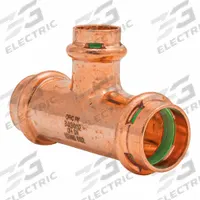QUICKFITTING SUREPRESS Crimp Tee Fitting: 3/4 in CTS x 3/4 in CTS x 1/2 in CTS size, Copper (MPN SPWT221R). Key specifications — Brand: QUICKFITTING SUREPRESS; Series: SurePress; Broad - Material for Bullet: Copper Or Bronze; Brand - Broad: QUICKFITTING SUREPRESS.