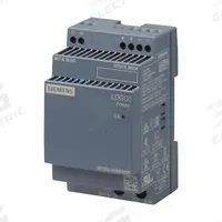 SIEMENS Stabilized Power Supply: DIN Rail, 60 W Output Power - Rated, 2.5 A Current - Output (MPN 6EP33326SB000AY0). Key specifications — attr1044898: Single; attr1044874: Plastic; attr1044879: 100 to 240V AC; attr211400: SIEMENS.