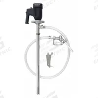 DAYTON Electric Drum Pump: Pump with Hose & Nozzle, 1 1/10 hp HP, 110 V AC, 22 gpm, Aluminum (MPN 53RU54). Key specifications — Brand: DAYTON; Suction Tube Material: Aluminum.