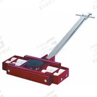 GKS-PERFEKT Machine Roller: 66,000 lb, 7 1/8 in Deck Ht, 9 7/8 in L x 9 7/8 in W, (12) Rollers, Red (MPN 3-11993). Key specifications — attr1344324: Rubber Padded; attr1344335: Pulling Handle with Tow Eye; attr1344360: GKS-PERFEKT; attr1344361: Red.