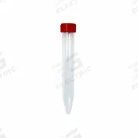 APPROVED VENDOR Centrifuge Tube: Centrifuge Tube, Polystyrene, 15 mL Capacity - mL, Conical, Natural (MPN 2402448R50E1). Key specifications — Brand: APPROVED VENDOR; Graduated: Yes; Closure Color: Red; Includes: Tubes with Caps; Includes Closure: Yes; Body Color: Natural; Bottom Shape: Conical; Body Material: Polystyrene.