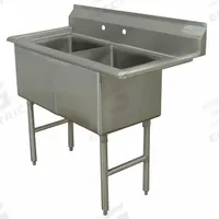 ADVANCE TABCO Scullery Sink: 2 Bowls, 43 in Overall Ht, 53 in Overall Lg, 29 1/2 in Overall Wd (MPN FC-2-2424-X). Key specifications — Brand: ADVANCE TABCO.