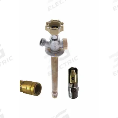 QUARTER BALL Ball Valve Sillcock: Quarter-Turn, Brass, Nickel, Plastic - Sillcocks