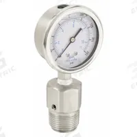 KODIAK Pressure Gauge with Diaphragm Seal: 0 psi to 160 psi, KC301/DSM35FLUSH, 2 1/2 in Dial, Bottom (MPN KC301L25160/DSF14-M). Key specifications — Brand: KODIAK; Gauge Case Liquid: Glycerin; Seal Fill Liquid: Mineral Oil; Gauge Case Material: 304 Stainless Steel; Seal Lower Housing Material: 316 Stainless Steel; Accuracy: ±1.60%; Gauge Wetted Parts: Stainless Steel.