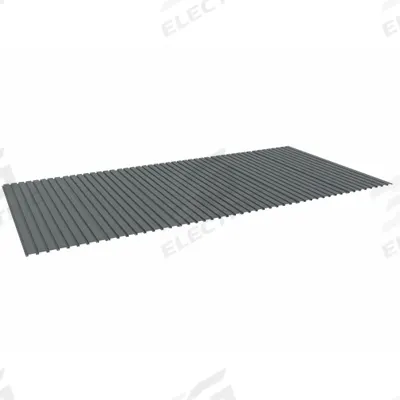TENNSCO Decking: 72 in x 24 in x 9/16 in, 22 ga Decking, Steel - Ribbed Steel Decking for Bulk Racks