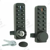 SECURITY DOOR CONTROLS Electronic Keyless Lock: Cam Latch, 4 3/4 in Body Ht, 1 13/32 in Body Wd (MPN 295). Key specifications — Latch Type: Cam Latch; Brand: SECURITY DOOR CONTROLS; Manufacturer Part Number: 295.