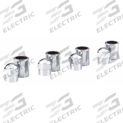 VICTOR Hex Valve Sleeve/Cap: Tire Valve Caps, Grip Seal, Hex, Chrome