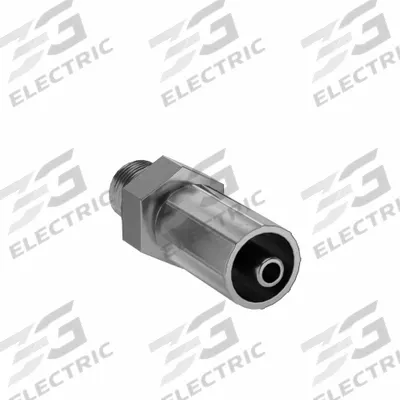 PARKER Hydraulic Crimp Fitting: Steel x Steel, Straight, -4 For Hose Dash Size - Parker Crimp Hydraulic Hose Fittings with BSPP Connection