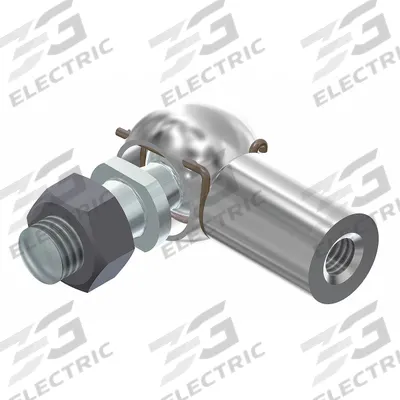 BANSBACH EASYLIFT Elbow End Fitting: Stainless Steel - Gas Spring End Fittings