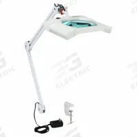 APPROVED VENDOR Rectangular Magnifier Light: LED, 2.25x, 5 Diopter, 445 lm Max Brightness, White (MPN 32PE47). Key specifications — Brand: APPROVED VENDOR; Magnification: 2.25x; ESD Safe: No; Lens Material: Glass; Lighting Technology: LED; Operating Voltage: 100 to 240V AC; Includes Ultraviolet Light: No.