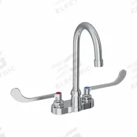 ELKAY Handle-Operated Faucet: Elkay®, Brass, Centerset, Deck, 2 Mounting Holes, 1.5 gpm Flow Rate (MPN LK406GN05T6). Key specifications — Series: Elkay®; Brand: ELKAY.