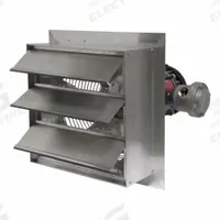 Shutter Mounted Hazardous Location Exhaust Fan: 16 in Blade, 1 Speed, 1/3 hp, 2,580 cfm, 1 ph (MPN AX16-4). Key specifications — Hazardous Location Class: Class I, Div 1, Group C and D; Class II, Div 1, Group F and G; Brand: CANARM; Motor Enclosure: Totally Enclosed Air Over; Frame Material: Aluminum; Number of Speeds: 1; Frame Finish: Powder Coated; Nameplate Voltage: 115/208-230V AC.