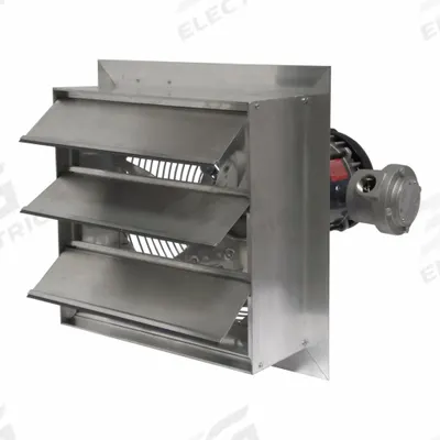 CANARM Shutter Mounted Hazardous Location Exhaust Fan: 16 in Blade, 1 Speed, 1/3 hp - Hazardous Location Shutter-Mount Exhaust Fans