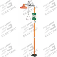 GUARDIAN EQUIPMENT Plumbed Shower: Floor Mnt, Plastic Sprayhead, Shroud, Galvanized Steel Pipe (MPN G1662). Key specifications — Brand: GUARDIAN EQUIPMENT; Activation: Pull Rod.