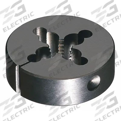 CLE-LINE Round Threading Die: #5-44 UNF, 13/16 in OD, Adj, High Speed Steel (MPN C65730) - Adjustable Round Threading Dies
