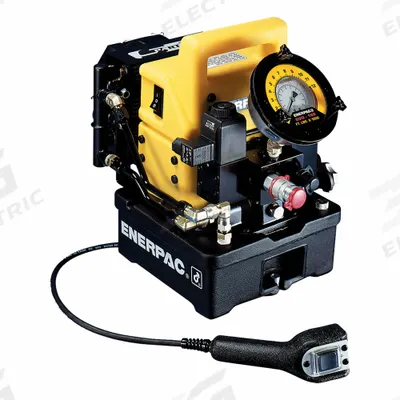 ENERPAC Electric Pump: 10,000 psi Max. Op Pressure, 20 cu in/min Max. Flow Rate - Corded Electric Hydraulic Torque Wrench Pump Units