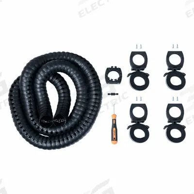 TRIFLEX R Robot Cable Management Kit: TRE, 13 mm Max Cable Dia, 4.9 ft - Multiaxis Cable & Hose Carrier Kits